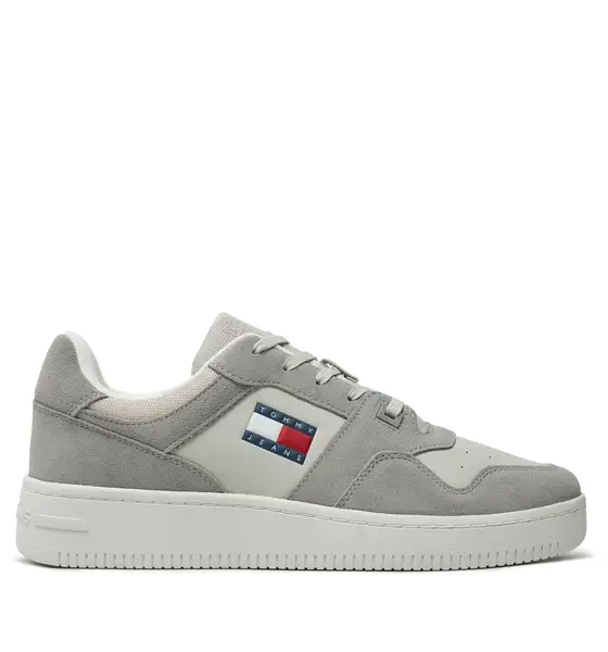 Tommy Hilfiger – Ανδρικά Sneakers Tjm Basket Leather EM0EM01440-PRZ Γκρι