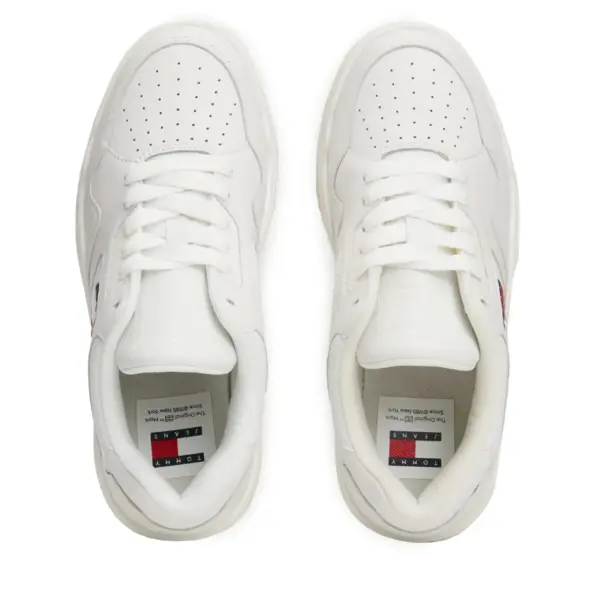 Tommy Hilfiger – Δερμάτινα Γυναικεία Sneakers Tjw New Basket Sneaker Lc EN0EN02524F-YBL Εκρού