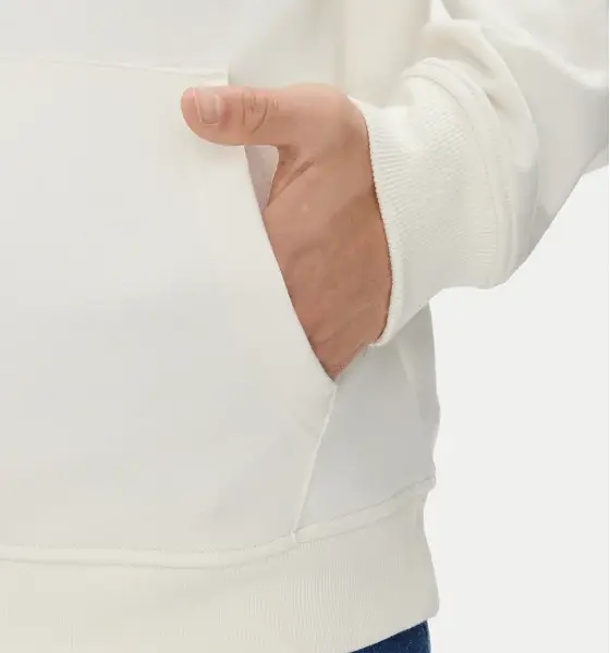 Τommy Ηilfiger - Ανδρικό Φούτερ Με Κουκούλα Flag Regular Fit DM0DM20497-YBH Εκρού DM0DM20497-YBH