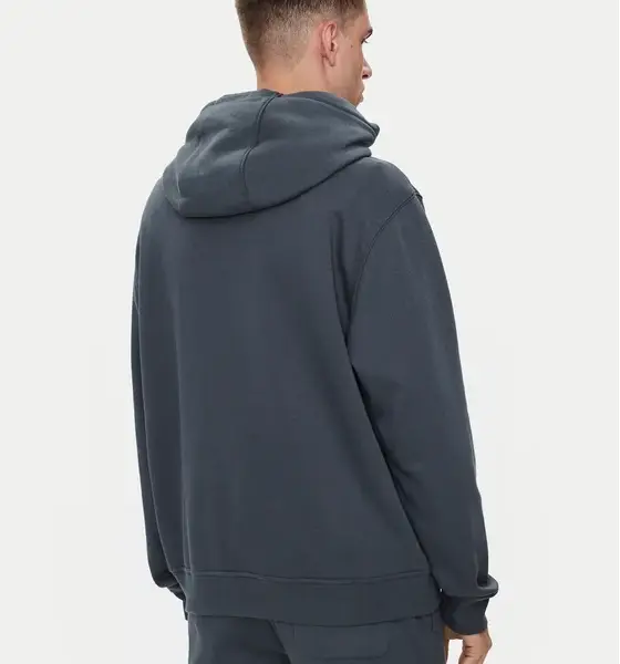 Τommy Ηilfiger - Ανδρικό Φούτερ Με Κουκούλα Flag Regular Fit DM0DM20497-PUB Γκρι DM0DM20497-PUB