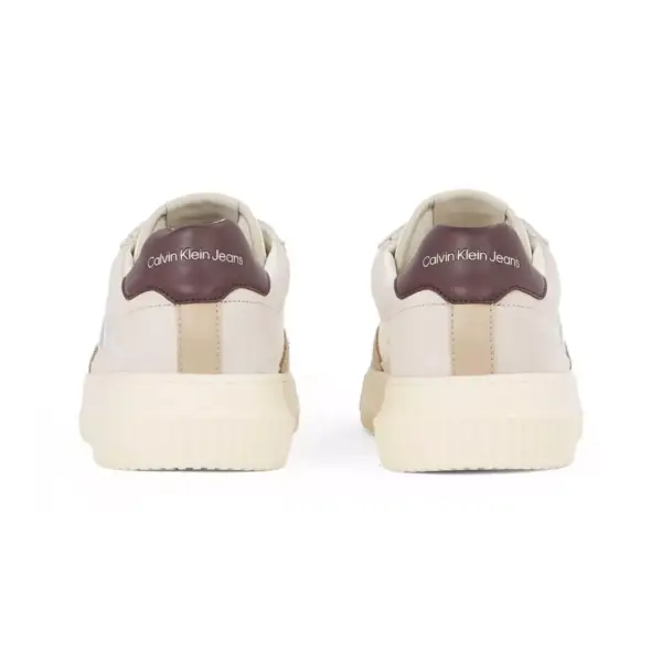 Calvin Klein - Cupsole Mono Lth Ανδρικά Chunky Sneakers YM0YM01122-0HI Μπεζ YM0YM01122-0HI