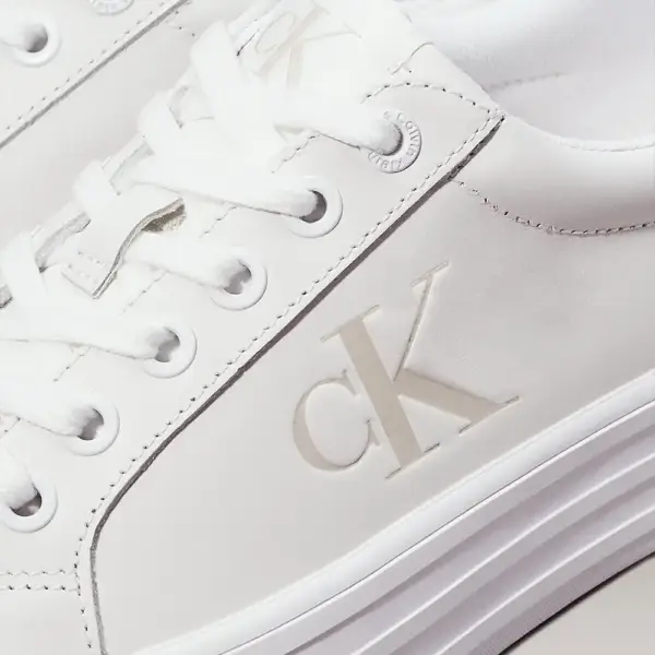 Calvin Klein – Γυναικεία Sneakers Vulc Flatform YW0YW01613-0LA Λευκό YW0YW01613-0LA