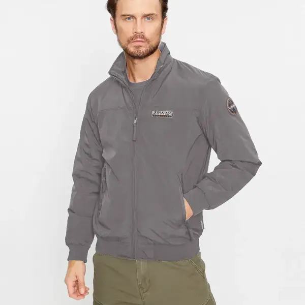 Napapijri - A-Sailor Ανδρικό Αδιάβροχο Χειμωνιάτικο Μπουφάν NP0A4HEV-H98 Γκρι