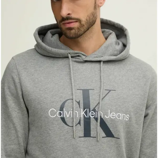 Calvin Klein - Ανδρικό Seasonal Monogram Φούτερ J30J320805-P41 Γκρι