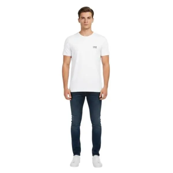 Cavalli Class - Ανδρική Μπλούζα T-Shirt Κοντομάνικη Regular Fit QXO03AJD003-00053 Λευκό