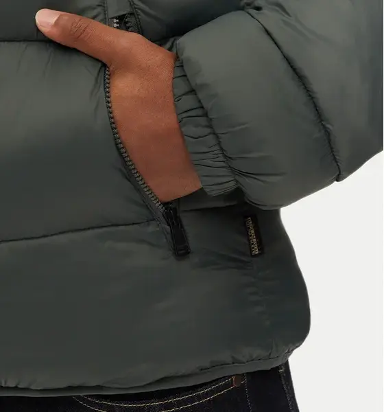 Napapijri - A-Suomi 3 Ανδρικό Χειμωνιάτικο Μπουφάν Puffer Αδιάβροχο και Αντιανεμικό NP0A4GJF-G1S Πράσινο NP0A4GJF-G1S