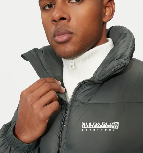 Napapijri - A-Suomi 3 Ανδρικό Χειμωνιάτικο Μπουφάν Puffer Αδιάβροχο και Αντιανεμικό NP0A4GJF-G1S Πράσινο NP0A4GJF-G1S