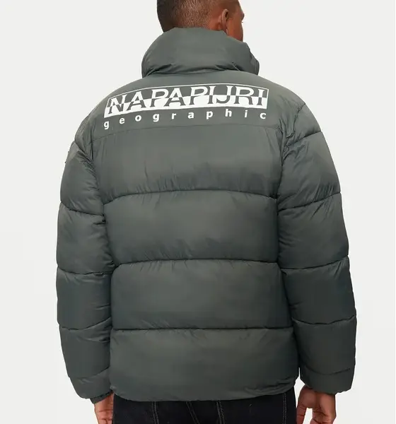 Napapijri - A-Suomi 3 Ανδρικό Χειμωνιάτικο Μπουφάν Puffer Αδιάβροχο και Αντιανεμικό NP0A4GJF-G1S Πράσινο NP0A4GJF-G1S