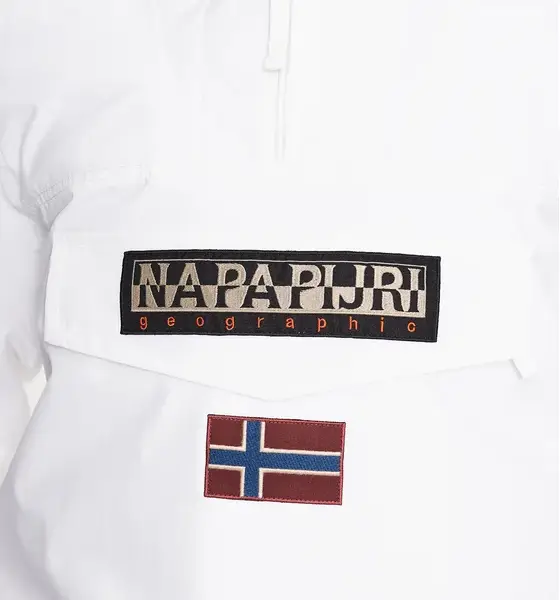 Napapijri - Anorak Rainforest Winter 3 Ανδρικό Αδιάβροχο Χειμωνιάτικο Μπουφάν NP0A4GMC-002 Λευκό NP0A4GMC-002