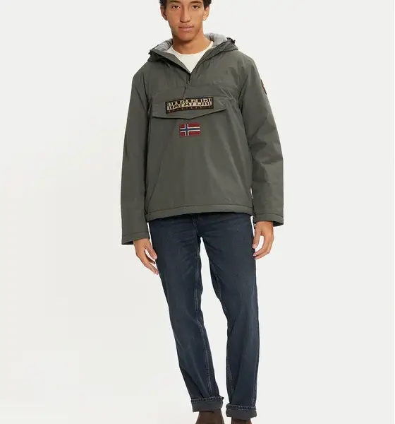 Napapijri - Anorak Rainforest Winter 3 Ανδρικό Αδιάβροχο Χειμωνιάτικο Μπουφάν NP0A4GMC-G1S Πράσινο NP0A4GMC-G1S