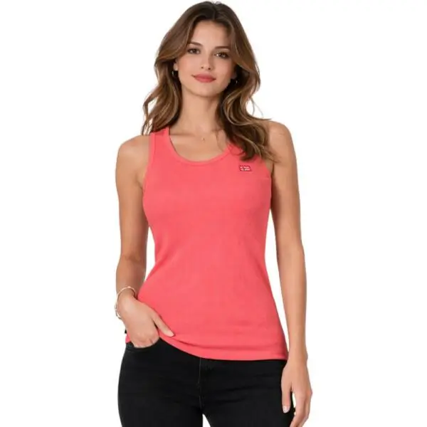 Scuola Nautica Italiana - Γυναικείο T-shirt Αμάνικο Rib 856220-REEF Κοραλλί