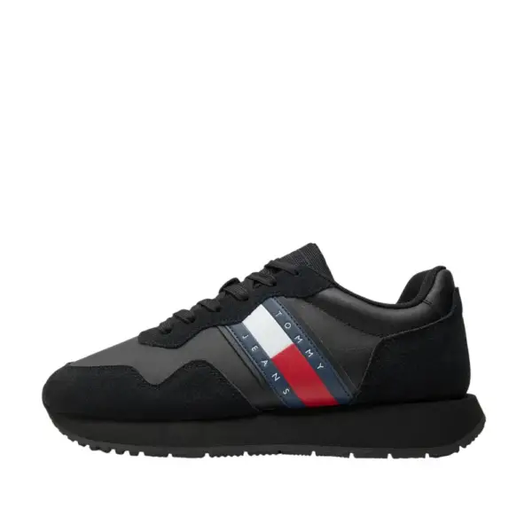 Tommy Hilfiger - Ανδρικά Sneakers Tjm Modern Runner EM0EM01316-BDS Μαύρο EM0EM01316-BDS