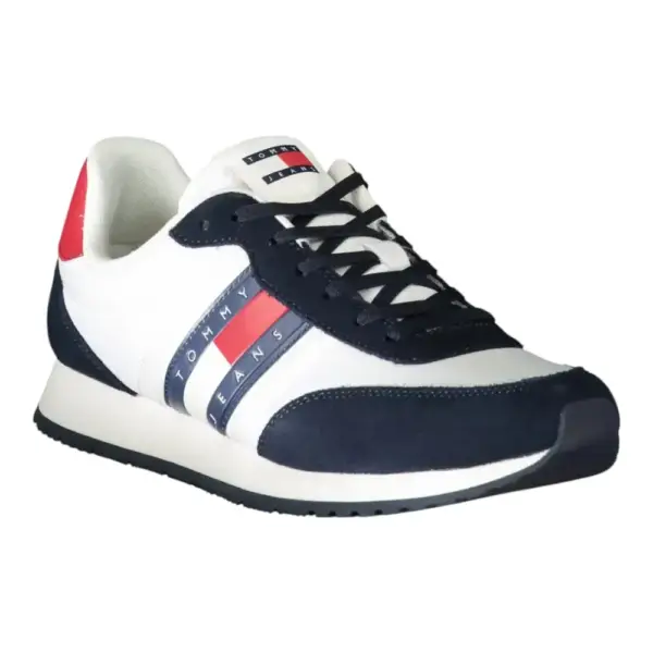 Tommy Hilfiger - Ανδρικά Sneakers Tjm Runner Casual Ess EM0EM01351-XLC Λευκό/Μπλε EM0EM01351-XLC