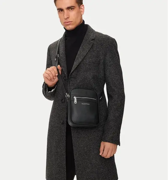 Valentino Bags - Ανδρική Τσάντα Marnier Ώμου Χιαστί VBS5XQ20 Μαύρο