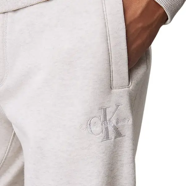 Calvin Klein - Fleece Monogram Παντελόνι Φόρμας J30J325658-P6G Γκρι