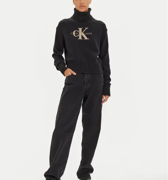 Calvin Klein Jeans - Γυναικείο Ζιβάγκο Chenille Regular Fit J20J224229-BEH Μαύρο