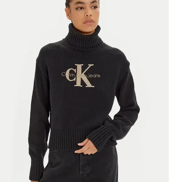 Calvin Klein Jeans - Γυναικείο Ζιβάγκο Chenille Regular Fit J20J224229-BEH Μαύρο