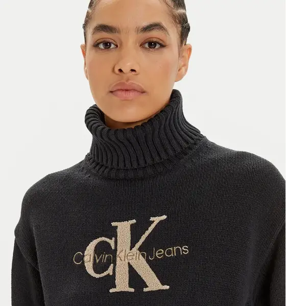 Calvin Klein Jeans - Γυναικείο Ζιβάγκο Chenille Regular Fit J20J224229-BEH Μαύρο