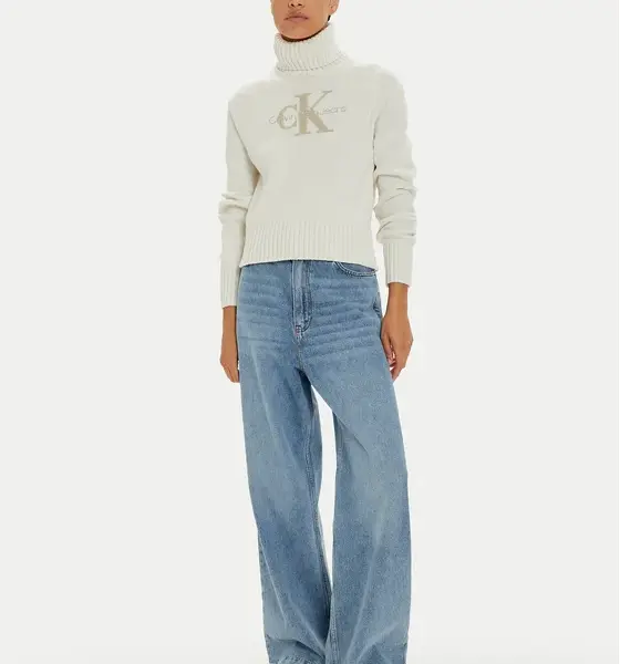 Calvin Klein Jeans - Γυναικείο Ζιβάγκο Chenille Regular Fit J20J224229-YBI Εκρού