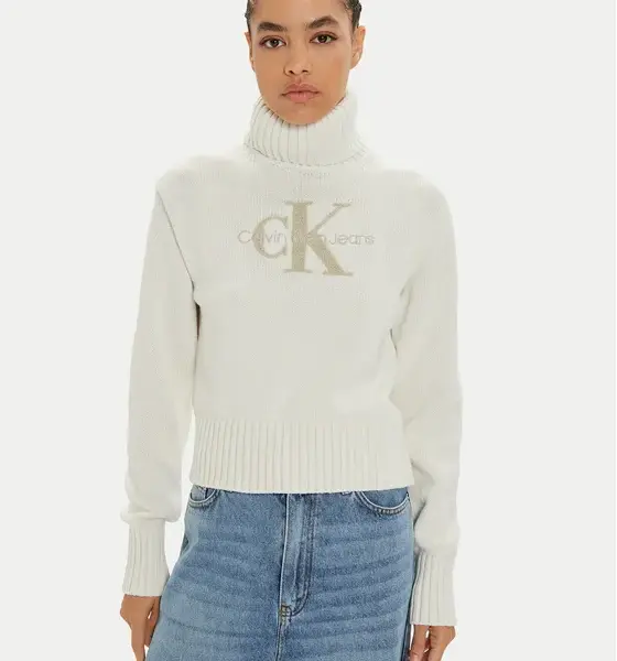 Calvin Klein Jeans - Γυναικείο Ζιβάγκο Chenille Regular Fit J20J224229-YBI Εκρού