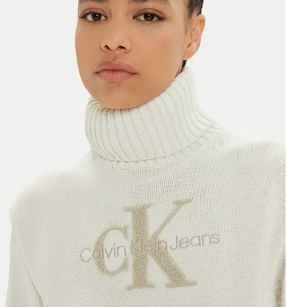 Calvin Klein Jeans - Γυναικείο Ζιβάγκο Chenille Regular Fit J20J224229-YBI Εκρού