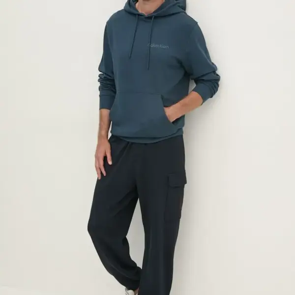 Calvin Klein - Ανδρικό Φούτερ Institutional Regular Fit J30J326404-PPK Μπλε J30J326404-PPK