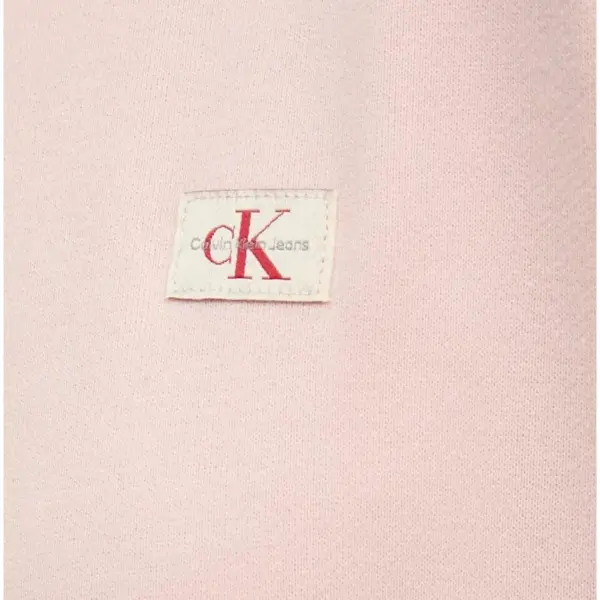 Calvin Klein - Γυναικείο Φούτερ με Κουκούλα Woven Label Peached J20J224173-TER Ροζ J20J224173-TER
