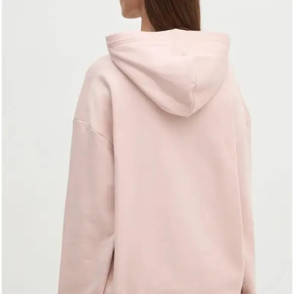 Calvin Klein - Γυναικείο Φούτερ με Κουκούλα Woven Label Peached J20J224173-TER Ροζ J20J224173-TER