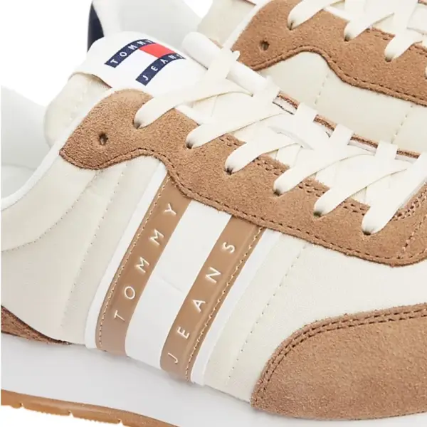 Tommy Hilfiger - Ανδρικά Sneakers Tjm Runner Casual Ess EM0EM01351-GWE Μπεζ EM0EM01351-GWE