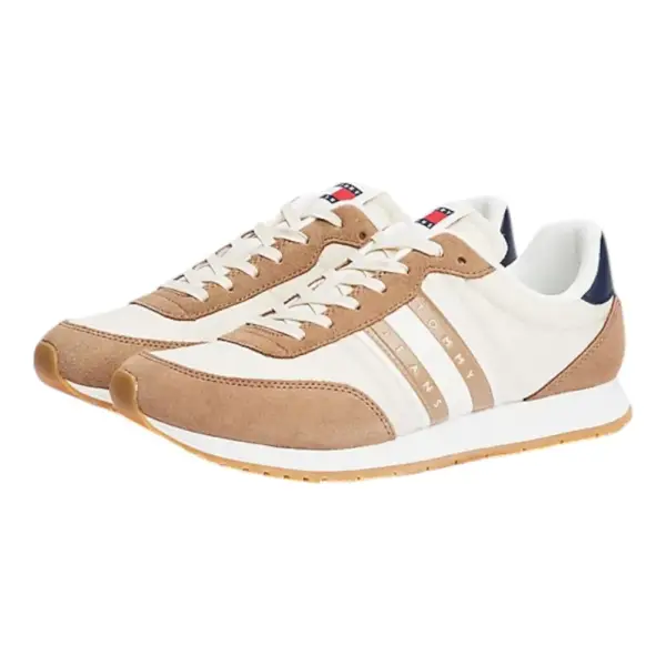Tommy Hilfiger - Ανδρικά Sneakers Tjm Runner Casual Ess EM0EM01351-GWE Μπεζ EM0EM01351-GWE