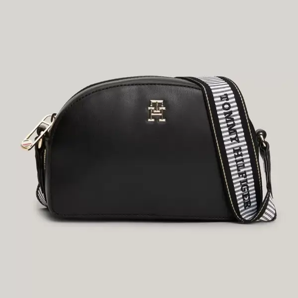 Tommy Hilfiger - Γυναικεία Τσάντα Ώμου Χιαστί Fresh Camera Bag Corp AW0AW16679-BDS Μαύρο