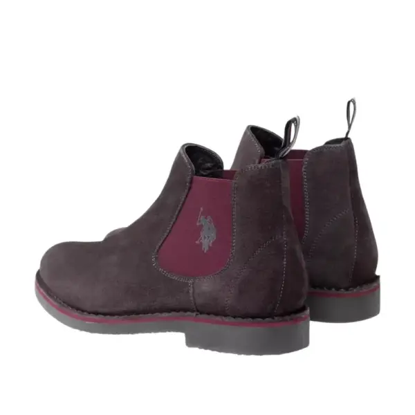 U.S. Polo Assn. - Ανδρικά Μποτάκια Σουέτ με λάστιχο MUST001/MBS2-DGR001 Γκρι MUST001/MBS2-DGR001