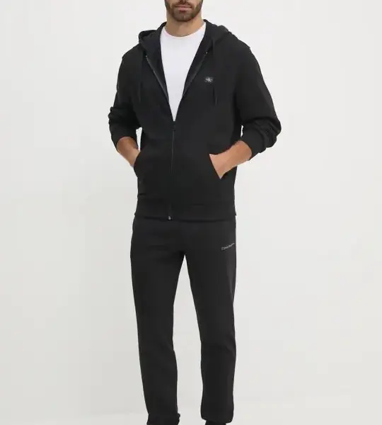 Calvin Klein - Fleece Monogram Παντελόνι Φόρμας J30J325658-0GM Μαύρο