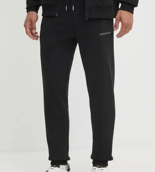 Calvin Klein - Fleece Monogram Παντελόνι Φόρμας J30J325658-0GM Μαύρο