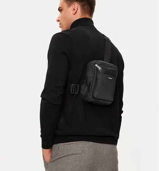 Calvin Klein - Ανδρική Τσάντα Ώμου Χιαστί Essential K50K512227-BEH Μαύρο