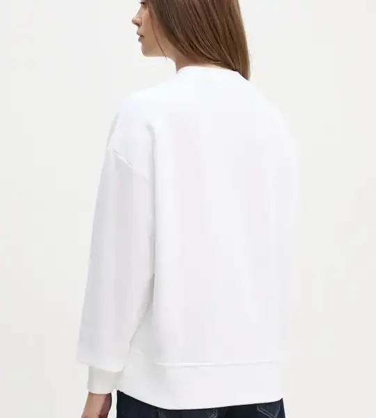 Calvin Klein - Γυναικείο Φούτερ Monologo Regular Fit J20J224177-YAF Λευκό