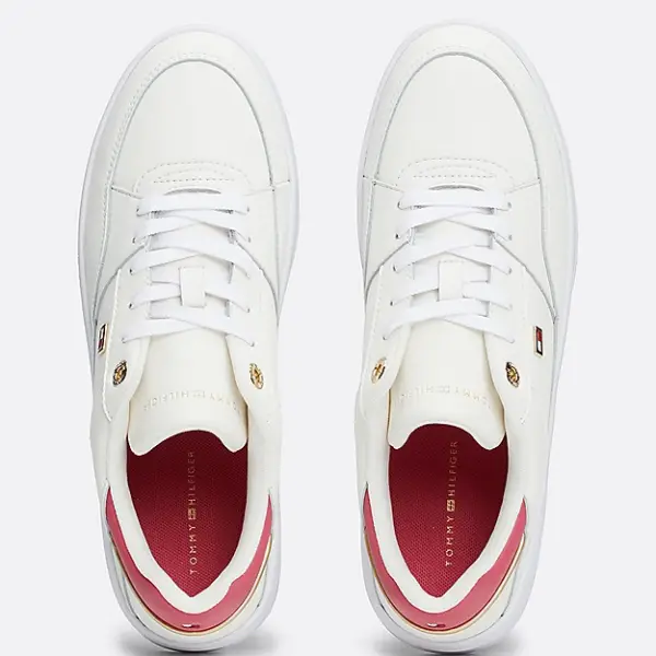 Tommy Hilfiger - Essential Basket Γυναικεία Sneakers FW0FW08261-0GA Λευκό