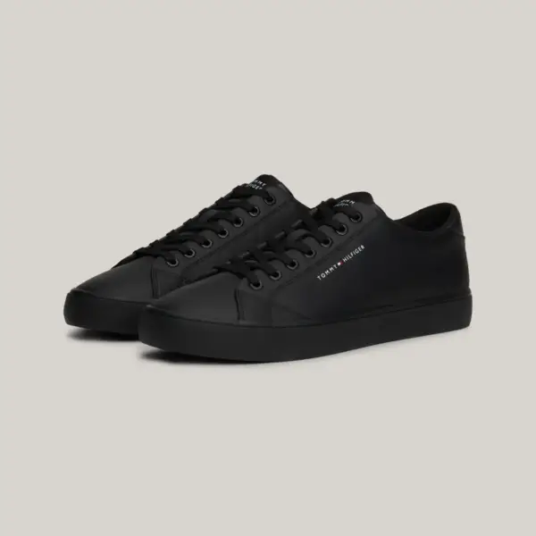 Tommy Hilfiger - Ανδρικά Sneakers Hi Vulc Core Low Leather Essential FM0FM05041-BDS Μαύρο FM0FM05041-BDS