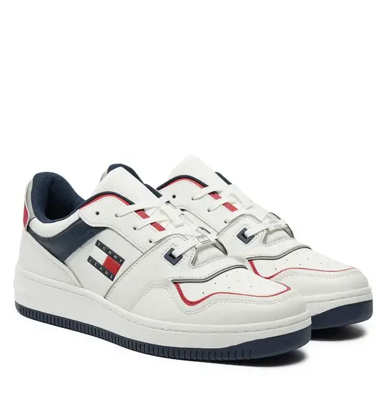 Tommy Hilfiger - Ανδρικά Sneakers Retro Basket EM0EM01463-XLC Λευκό