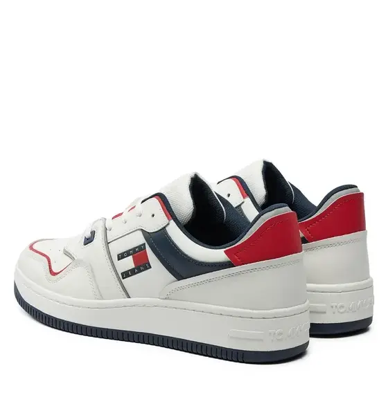 Tommy Hilfiger - Ανδρικά Sneakers Retro Basket EM0EM01463-XLC Λευκό