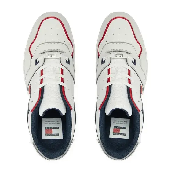 Tommy Hilfiger - Ανδρικά Sneakers Retro Basket EM0EM01463-XLC Λευκό