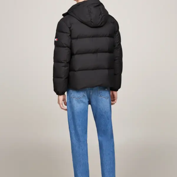 Tommy Hilfiger - Ανδρικό Αδιάβροχο Μπουφάν Tjm Essential Down Regular Fit DM0DM19786-BDS Μαύρο 8720637318652