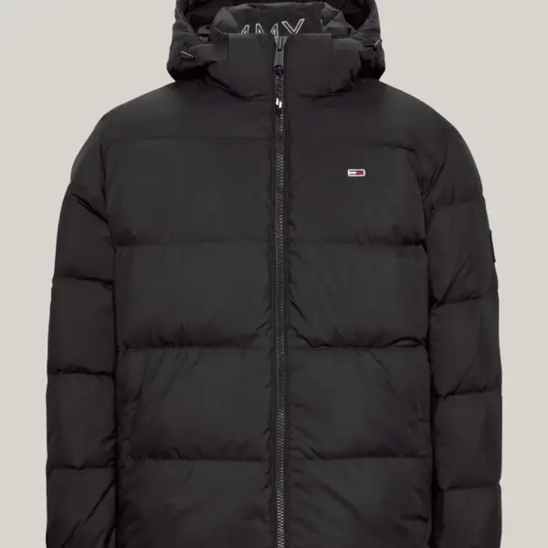 Tommy Hilfiger - Ανδρικό Αδιάβροχο Μπουφάν Tjm Essential Down Regular Fit DM0DM19786-BDS Μαύρο 8720637318652