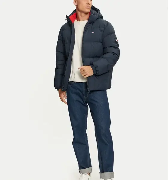 Tommy Hilfiger - Ανδρικό Αδιάβροχο Μπουφάν Tjm Essential Down Regular Fit DDM0DM19786-C1G Μπλε