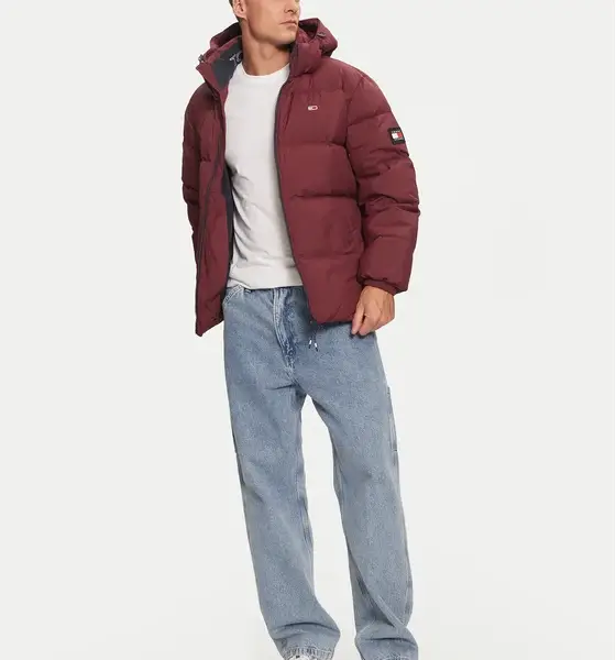Tommy Hilfiger - Ανδρικό Αδιάβροχο Μπουφάν Tjm Essential Down Regular Fit DM0DM19786-VLP Μπορντό