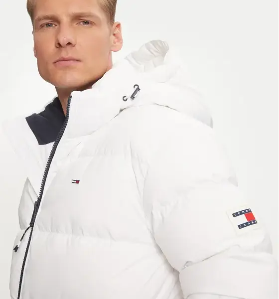 Tommy Hilfiger - Ανδρικό Αδιάβροχο Μπουφάν Tjm Essential Down Regular Fit DM0DM19786-YBR Λευκό