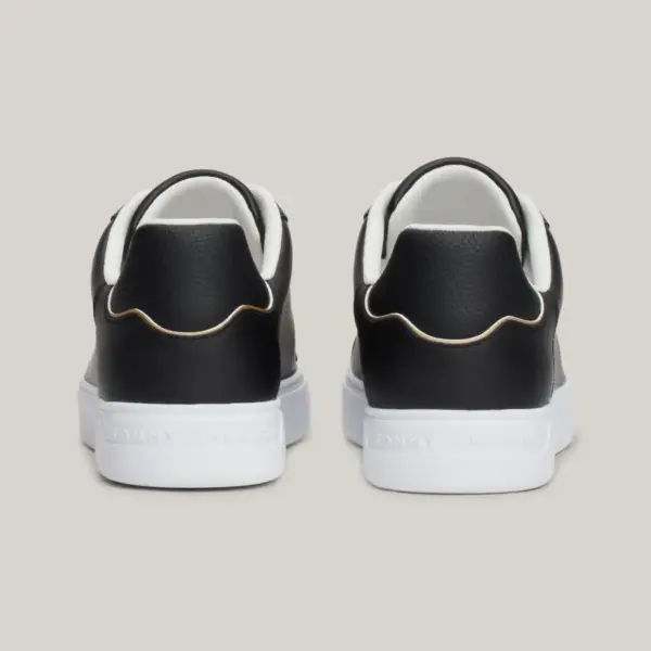 Tommy Hilfiger – Δερμάτινα Γυναικεία Sneakers Essential Court Sneaker FW0FW08000-BDS Μαύρο FW0FW08000-BDS
