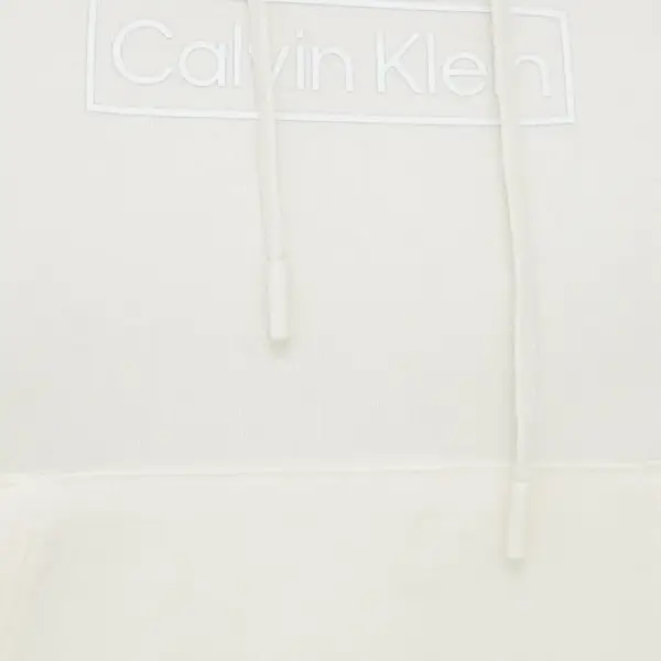 Calvin Klein - Cropped Γυναικείο Φούτερ με Κουκούλα Performance 00GWS2W324-101 Λευκό 00GWS2W324-101