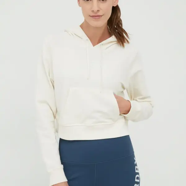 Calvin Klein - Cropped Γυναικείο Φούτερ με Κουκούλα Performance 00GWS2W324-101 Λευκό