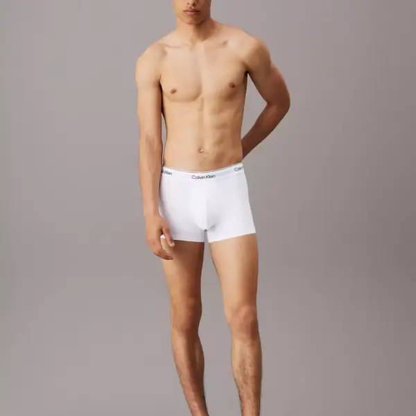 Calvin Klein - Ανδρικά Μποξεράκια 3Pack Extra Soft Cotton 000NB3963A-100 Λευκό 000NB3963A-100